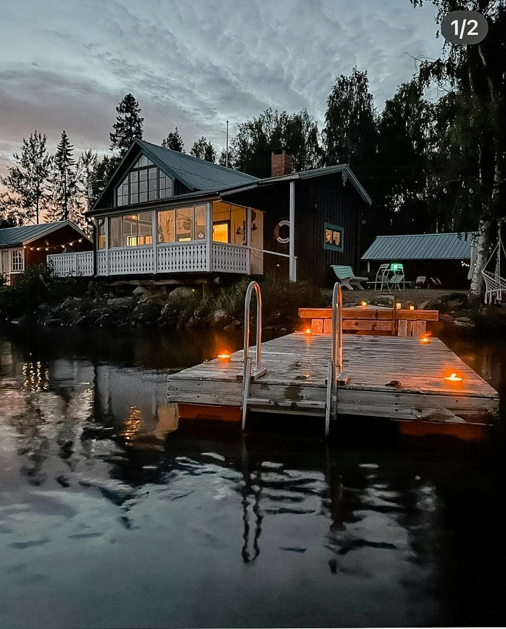 NäsvikenRural House With Panoramic View Over Lake Hansa别墅 外观 照片